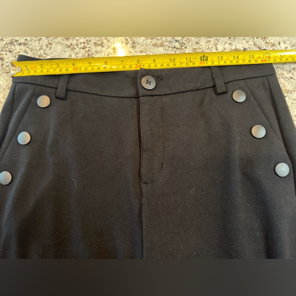 CAbi Black Straight Leg Pants with Split Ankle Hem - Picture 6 of 8